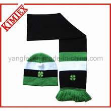 Fashion Acrylic Winter Warmer Hat and Scarf Knitted Set